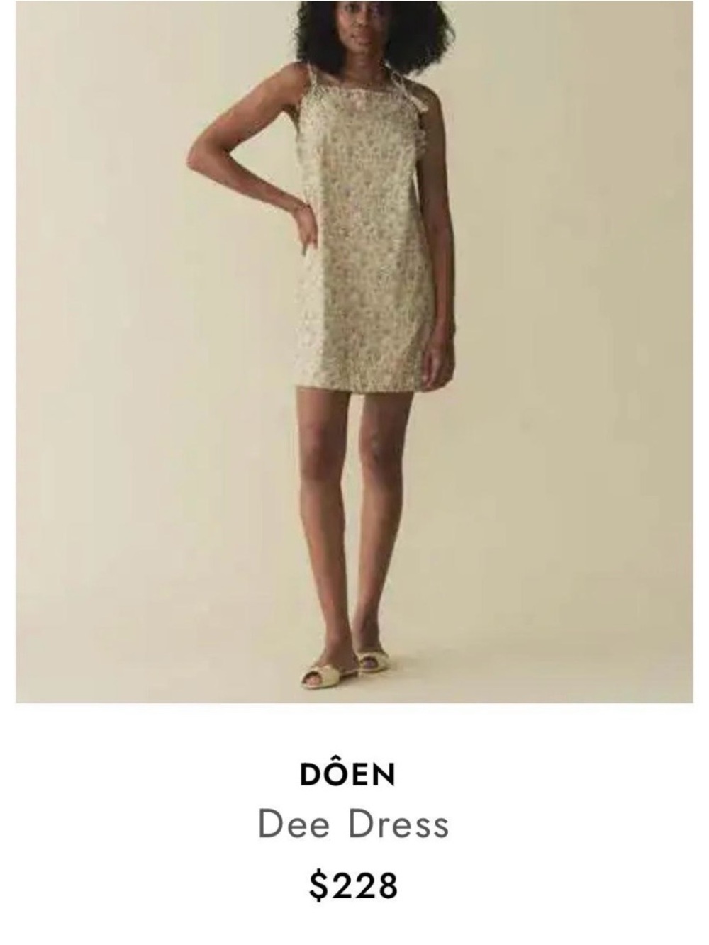 Doen Dee Dress - Chrysanthemum Sky Floral - Picture 2 of 8